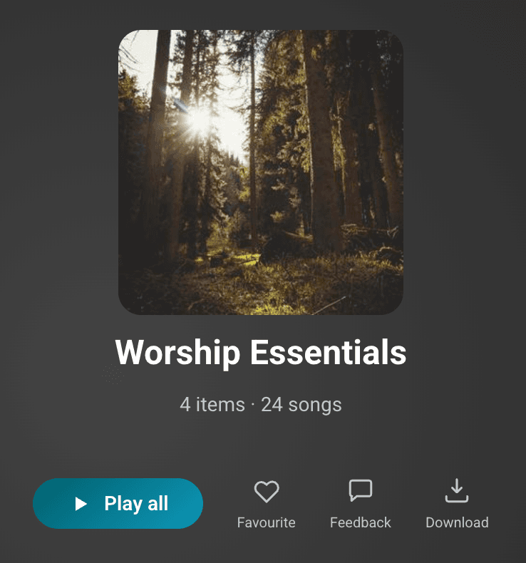 A real Custom Playlists screen from the migrated Next.js app